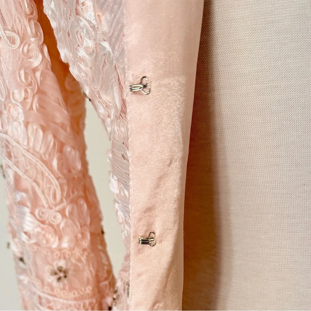 Sue Wong Jacket Nocturne Stunning Coat Rare Find Size 6 Blush Pink NWT - Picture 9 of 16